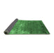 Sideview of Oriental Emerald Green Industrial Rug, urb2738emgrn