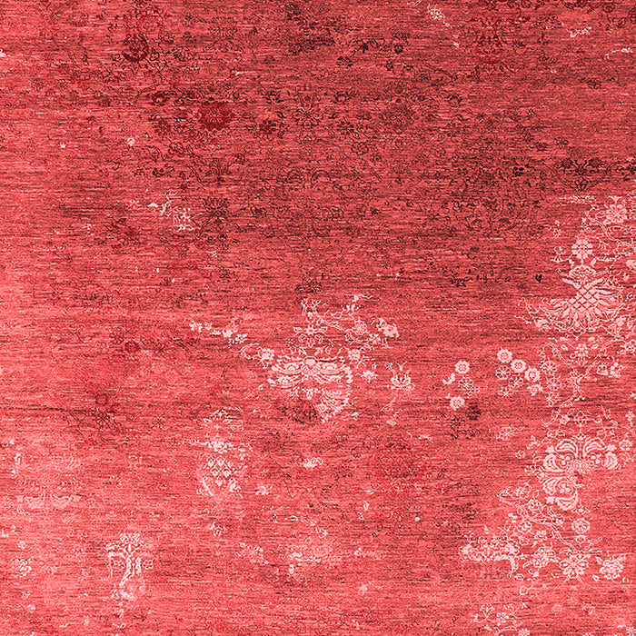 Machine Washable Oriental Red Industrial Rug, wshurb2738red