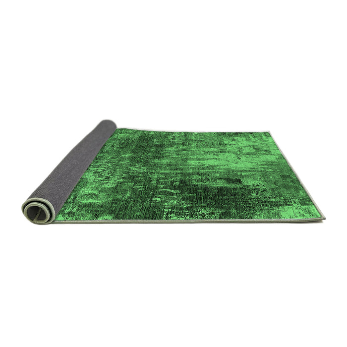 Sideview of Oriental Emerald Green Industrial Rug, urb2739emgrn