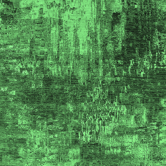 Machine Washable Oriental Emerald Green Industrial Area Rugs, wshurb2739emgrn