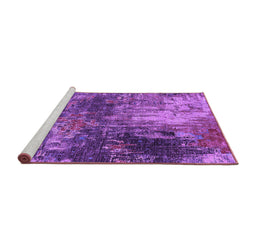 Sideview of Machine Washable Oriental Purple Industrial Area Rugs, wshurb2739pur