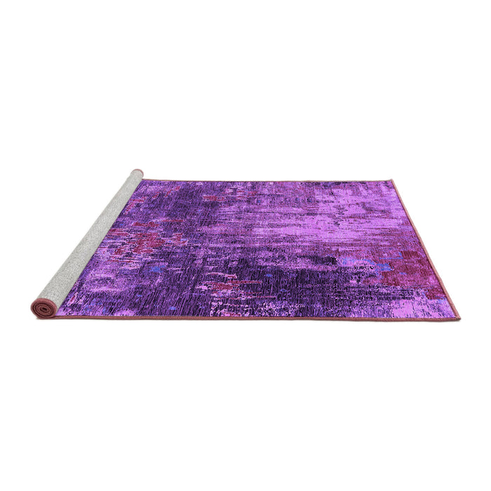 Sideview of Machine Washable Oriental Purple Industrial Area Rugs, wshurb2739pur
