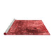 Industrial Red Washable Rugs