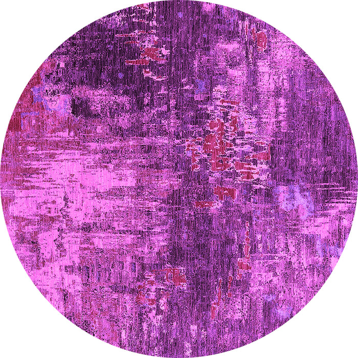 Round Oriental Pink Industrial Rug, urb2739pnk