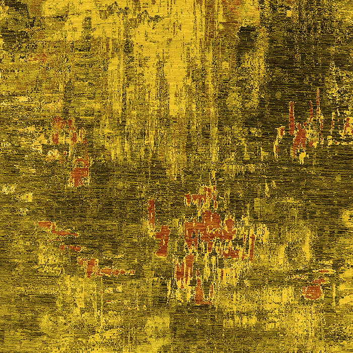 Oriental Yellow Industrial Rug, urb2739yw