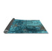 Sideview of Oriental Light Blue Industrial Rug, urb2739lblu