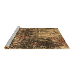 Sideview of Machine Washable Oriental Brown Industrial Rug, wshurb2739brn