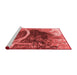 Industrial Red Washable Rugs