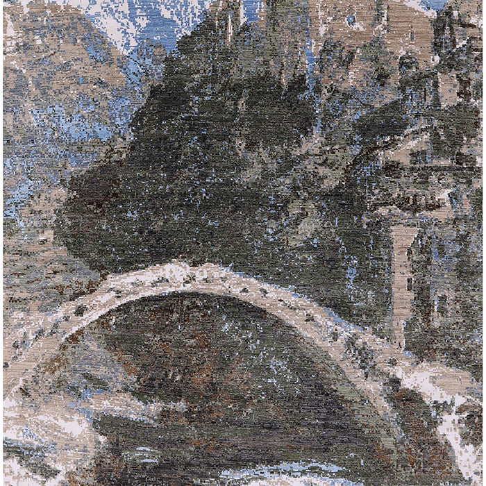 Mid-Century Modern Black Oriental Rug, urb2740