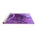 Sideview of Machine Washable Oriental Purple Industrial Area Rugs, wshurb2740pur