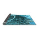 Sideview of Oriental Light Blue Industrial Rug, urb2740lblu