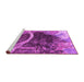 Sideview of Machine Washable Oriental Pink Industrial Rug, wshurb2740pnk