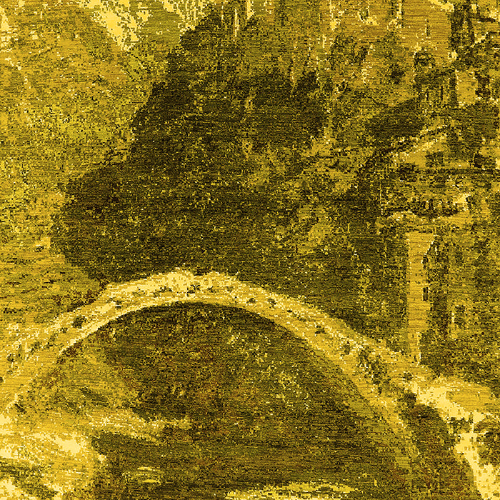 Oriental Yellow Industrial Rug, urb2740yw