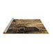 Sideview of Machine Washable Oriental Brown Industrial Rug, wshurb2741brn