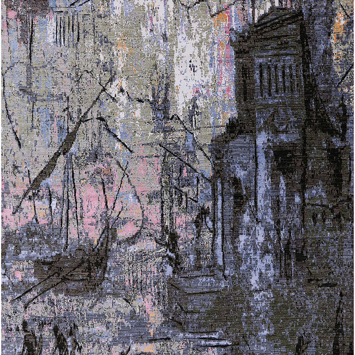 Mid-Century Modern Black Oriental Rug, urb2741