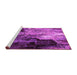 Sideview of Machine Washable Oriental Pink Industrial Rug, wshurb2741pnk