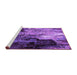 Sideview of Machine Washable Oriental Purple Industrial Area Rugs, wshurb2741pur