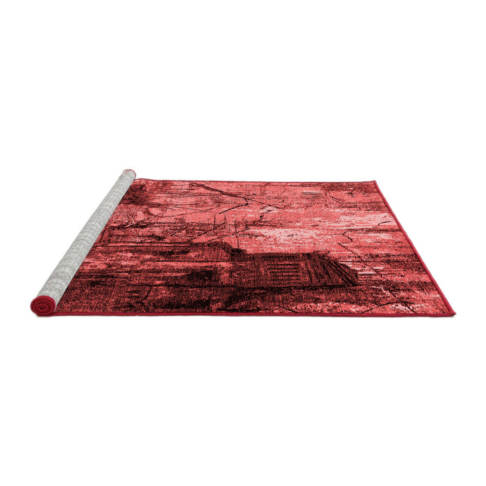 Industrial Red Washable Rugs
