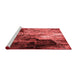 Industrial Red Washable Rugs