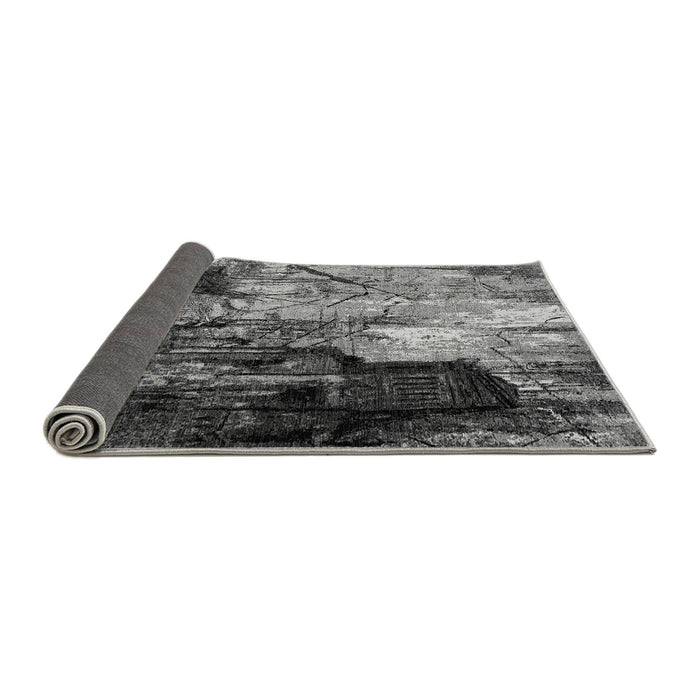 Sideview of Oriental Gray Industrial Rug, urb2741gry