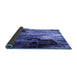 Sideview of Oriental Blue Industrial Rug, urb2741blu