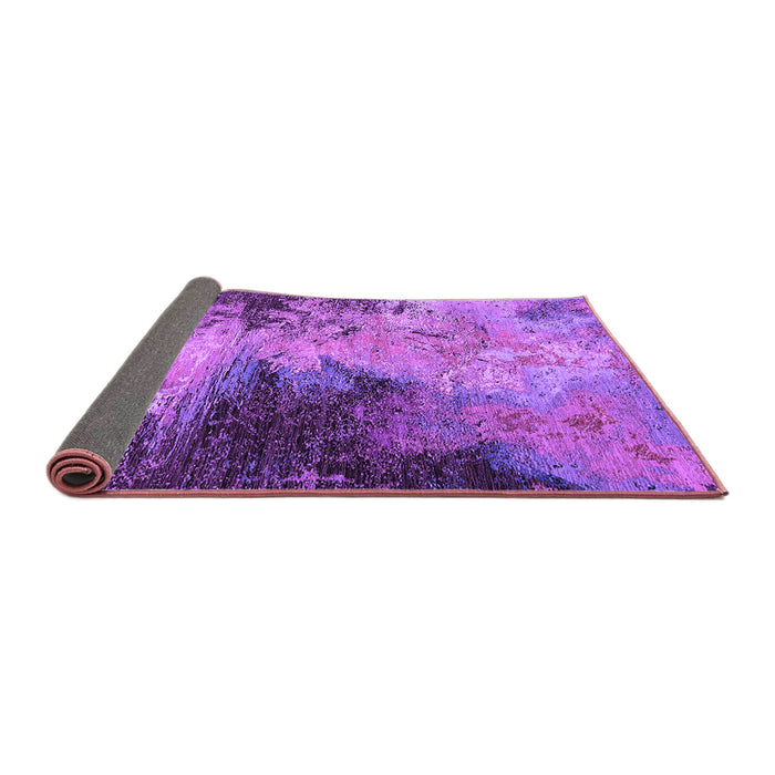 Sideview of Oriental Purple Industrial Rug, urb2742pur
