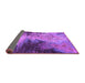 Sideview of Oriental Purple Industrial Rug, urb2742pur