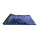 Sideview of Oriental Blue Industrial Rug, urb2742blu