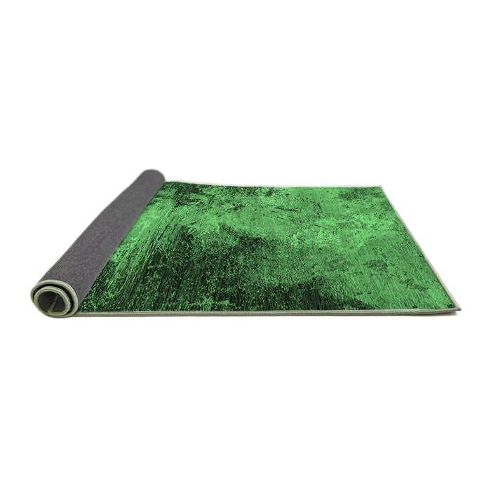 Sideview of Oriental Emerald Green Industrial Rug, urb2742emgrn