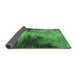 Sideview of Oriental Emerald Green Industrial Rug, urb2742emgrn