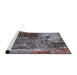 Sideview of Machine Washable Industrial Modern Coffee Brown Rug, wshurb2743