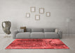 Industrial Red Washable Rugs