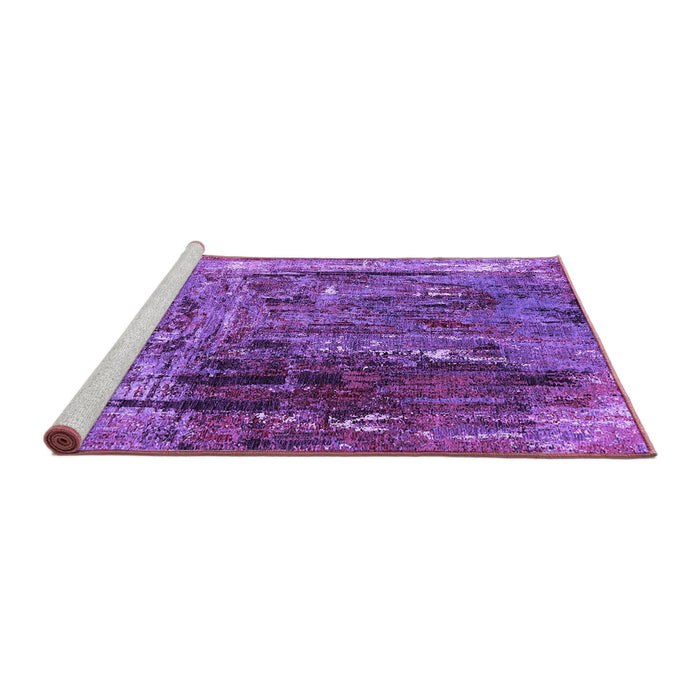 Sideview of Machine Washable Oriental Purple Industrial Area Rugs, wshurb2743pur
