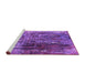 Sideview of Machine Washable Oriental Purple Industrial Area Rugs, wshurb2743pur