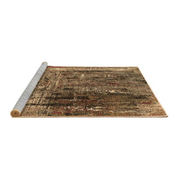 Sideview of Machine Washable Oriental Brown Industrial Rug, wshurb2743brn