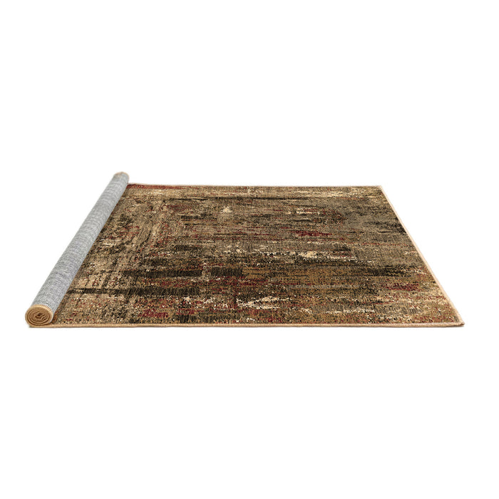 Sideview of Machine Washable Oriental Brown Industrial Rug, wshurb2743brn