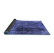 Sideview of Oriental Blue Industrial Rug, urb2743blu