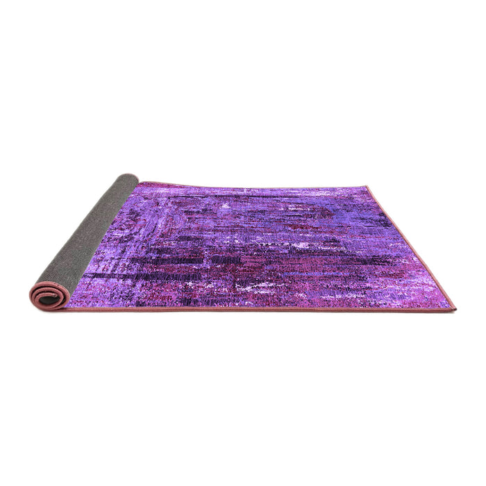Sideview of Oriental Purple Industrial Rug, urb2743pur
