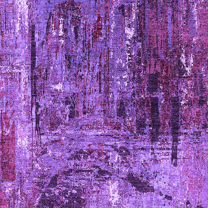 Machine Washable Oriental Purple Industrial Area Rugs, wshurb2743pur