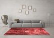 Industrial Red Washable Rugs