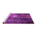 Sideview of Machine Washable Oriental Pink Industrial Rug, wshurb2744pnk