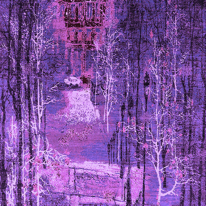 Oriental Purple Industrial Rug, urb2744pur