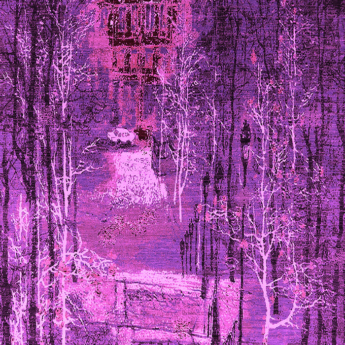 Machine Washable Oriental Pink Industrial Rug, wshurb2744pnk