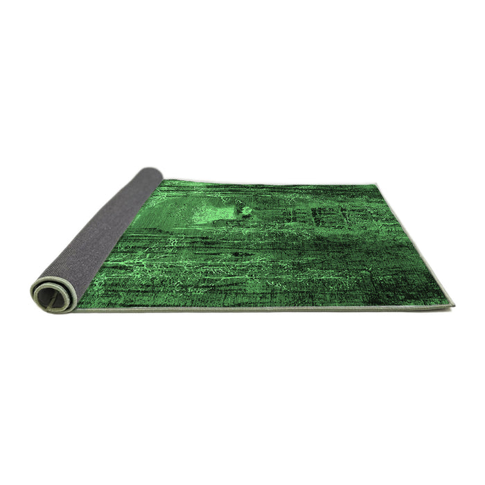 Sideview of Oriental Emerald Green Industrial Rug, urb2744emgrn