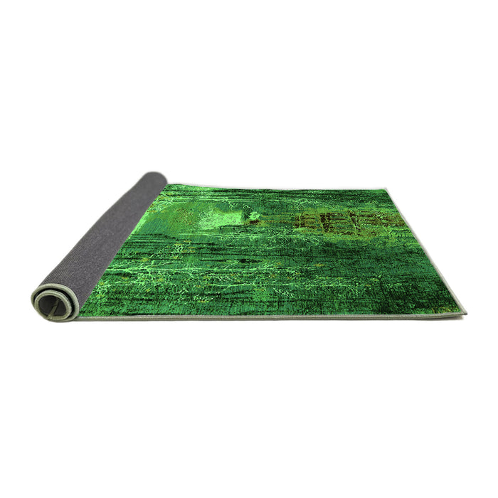 Sideview of Oriental Green Industrial Rug, urb2744grn