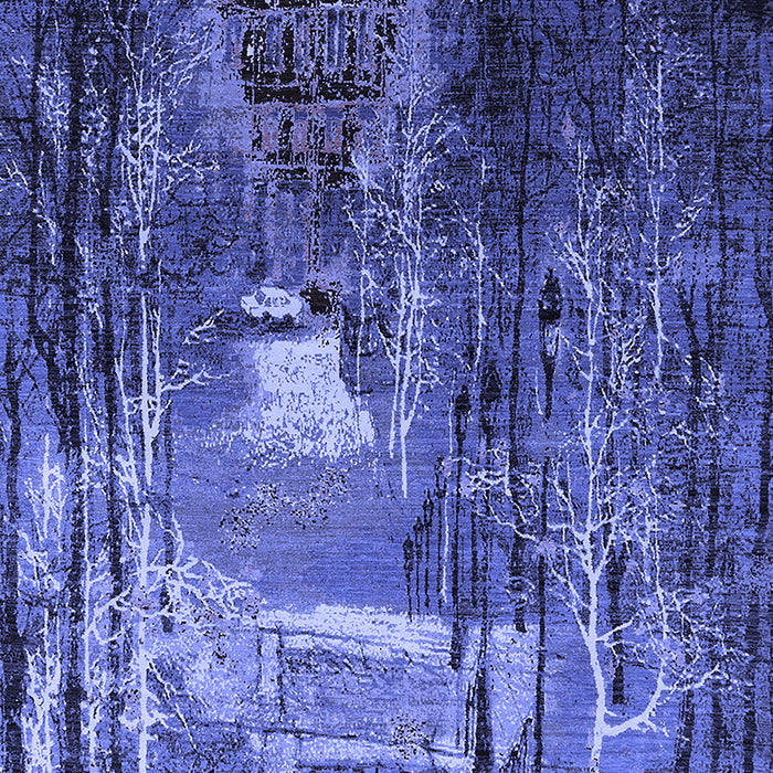 Oriental Blue Industrial Rug, urb2744blu