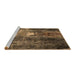 Sideview of Machine Washable Oriental Brown Industrial Rug, wshurb2744brn