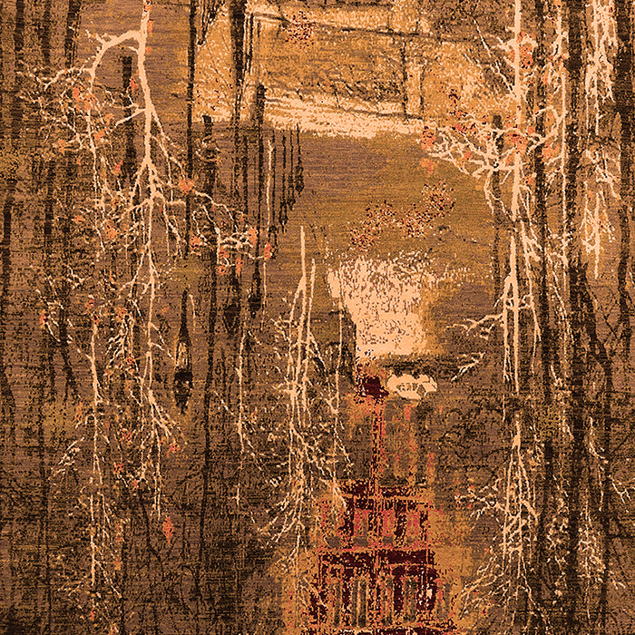 Oriental Orange Industrial Rug, urb2744org