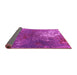 Sideview of Oriental Pink Industrial Rug, urb2745pnk