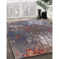 Mid-Century Modern Dark Gray Oriental Rug, urb2745